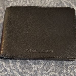 Emporio Armani Textured Black Men's Wallet